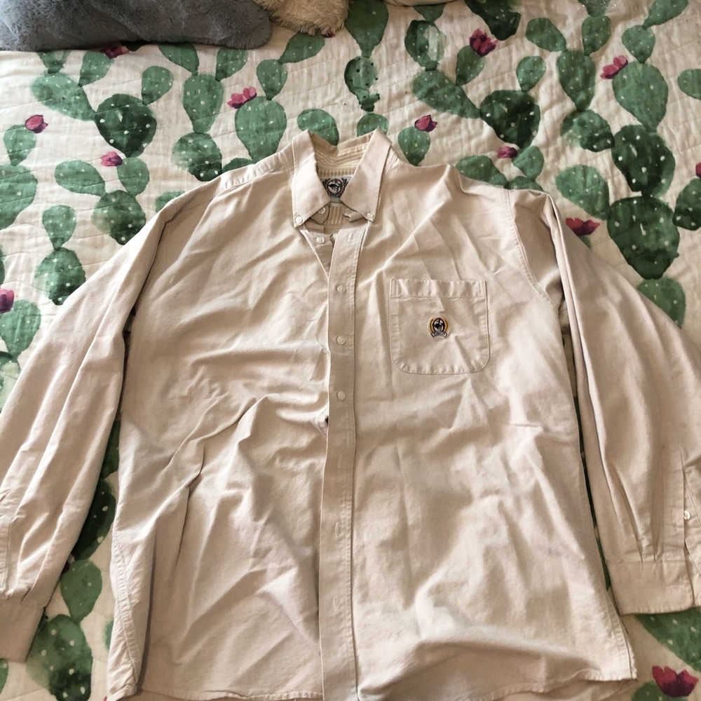Cinch button up